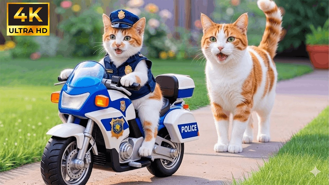 😲Шокирующая велосипедная авария! Отважная кошка-мама бросилась спасать своего маленького котенка ...