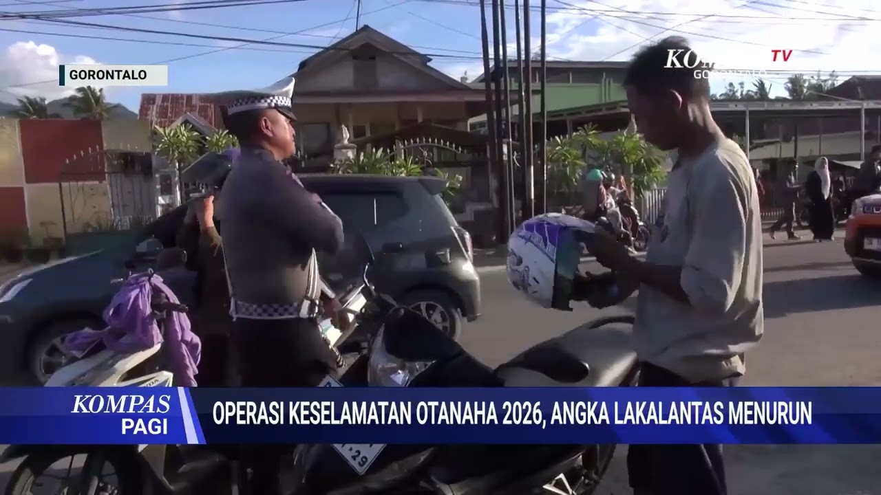 Operasi Keselamatan Otanaha 2026, Angka Laka Lantas Menurun