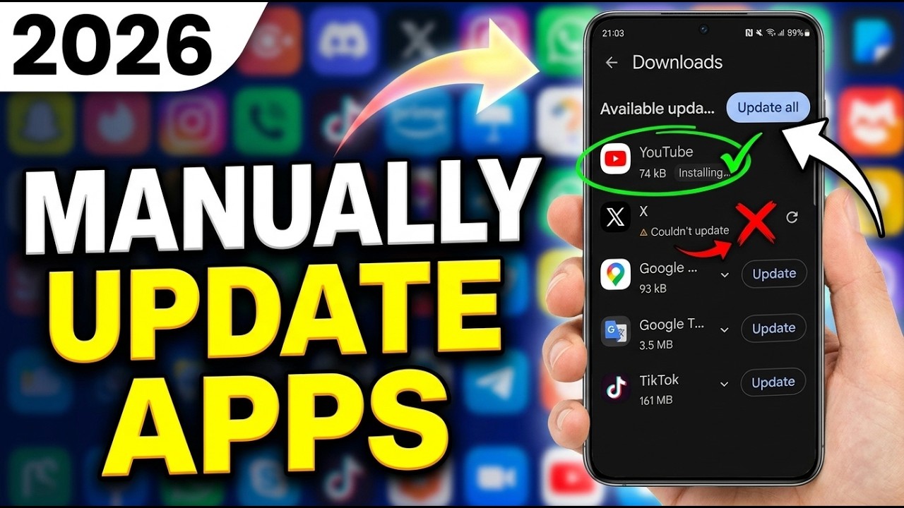 How to Manually Update Apps on Android Phone (2026) | Step-by-Step Guide