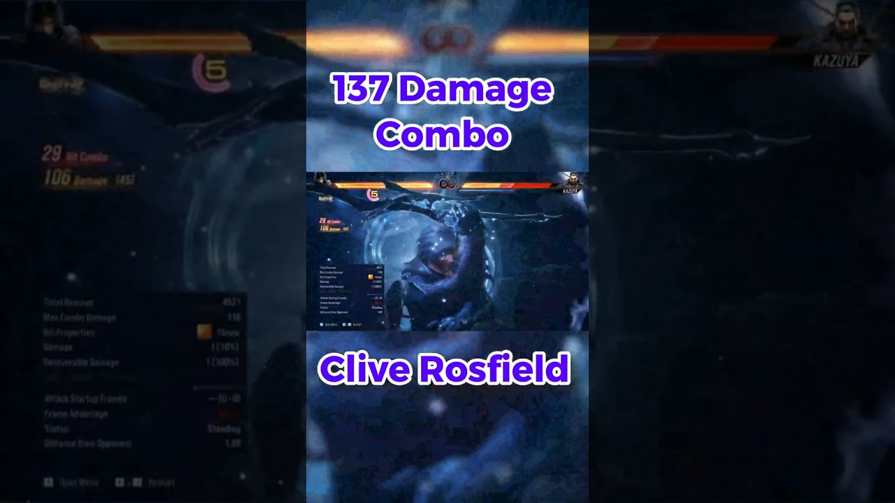 137 Damage Combo Tekken 8 Clive 