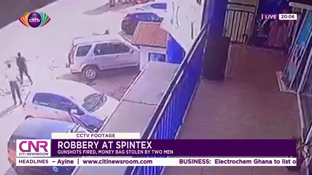 Robbery at Spintex: Gunshots fired, money bag stolen by two men