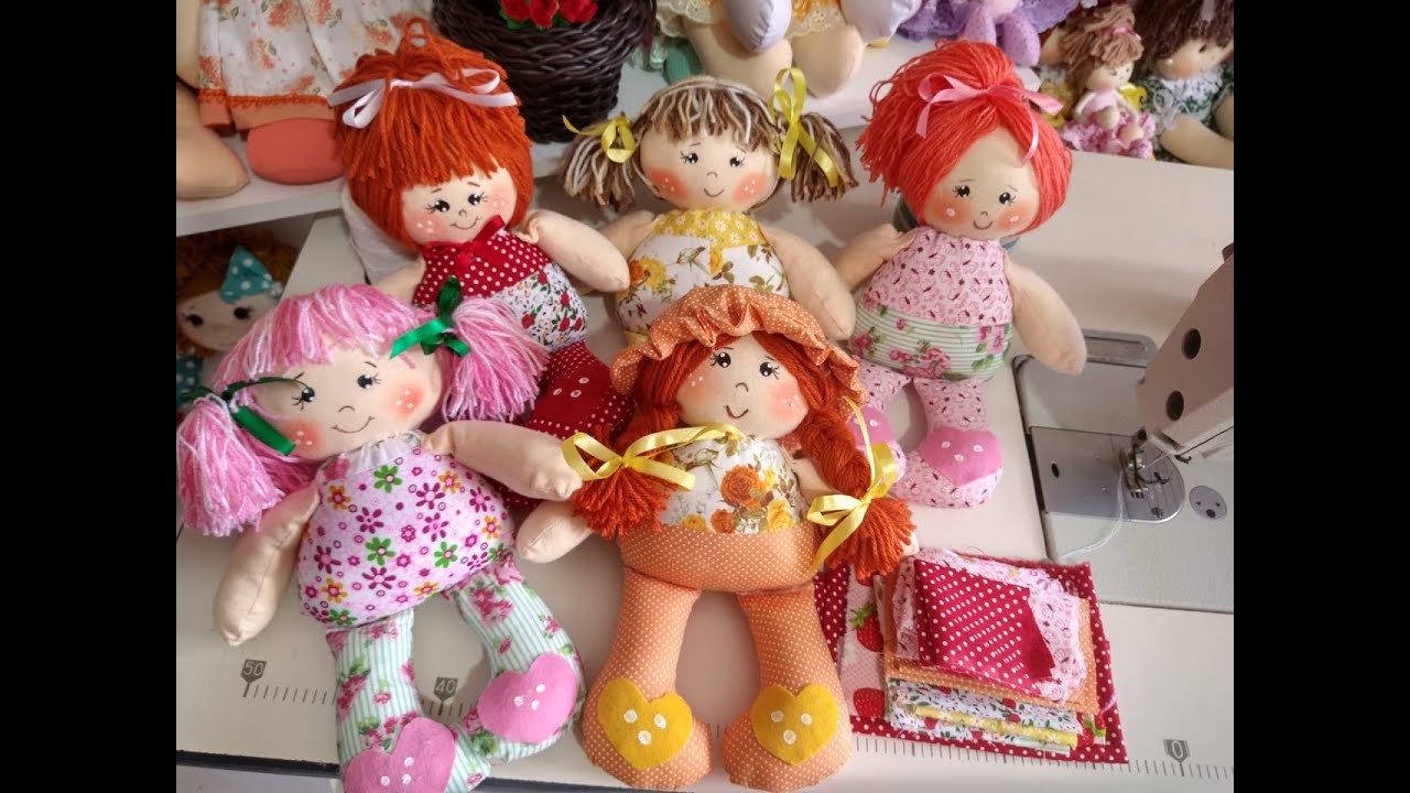 AGORA FICOU FÁCIL- BONECA TODA EM RETALHOS.