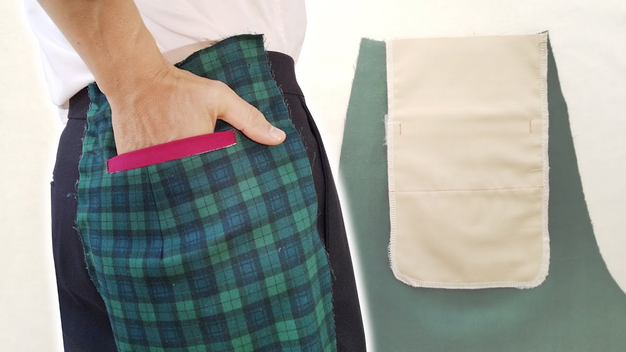 Как сшить карманы с прорезью для брюк Я расскажу вам в доступной для понимания форме