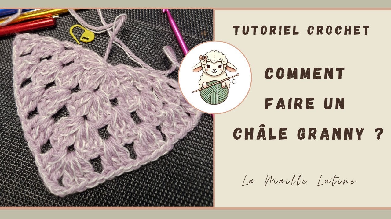 Tuto Crochet Facile : Châle Granny Triangle pour Débutants | Pas à Pas