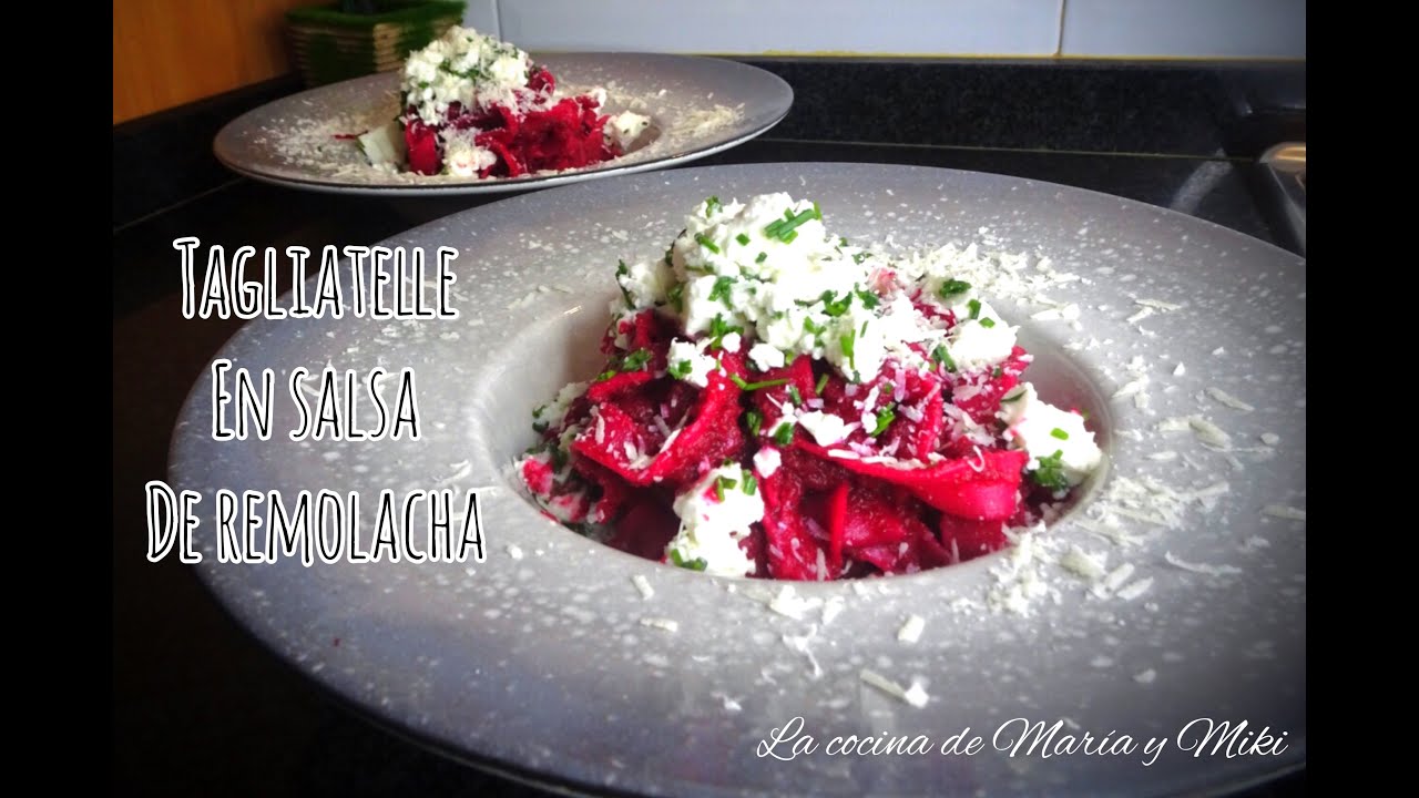 TAGLIATELLE en salsa de remolacha | receta FACIL y saludable  #recetasfaciles
