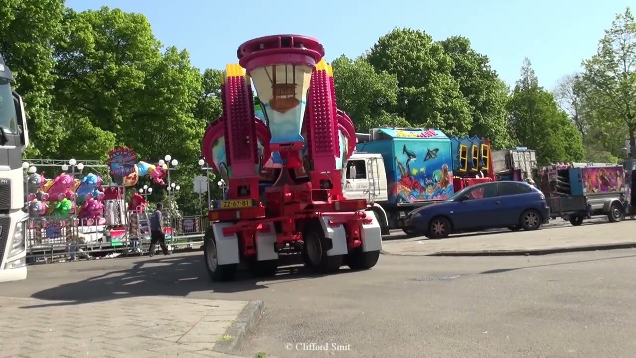 Kermis Haarlem 2022 Afbouw en Transport Zaanenlaan Deel 3