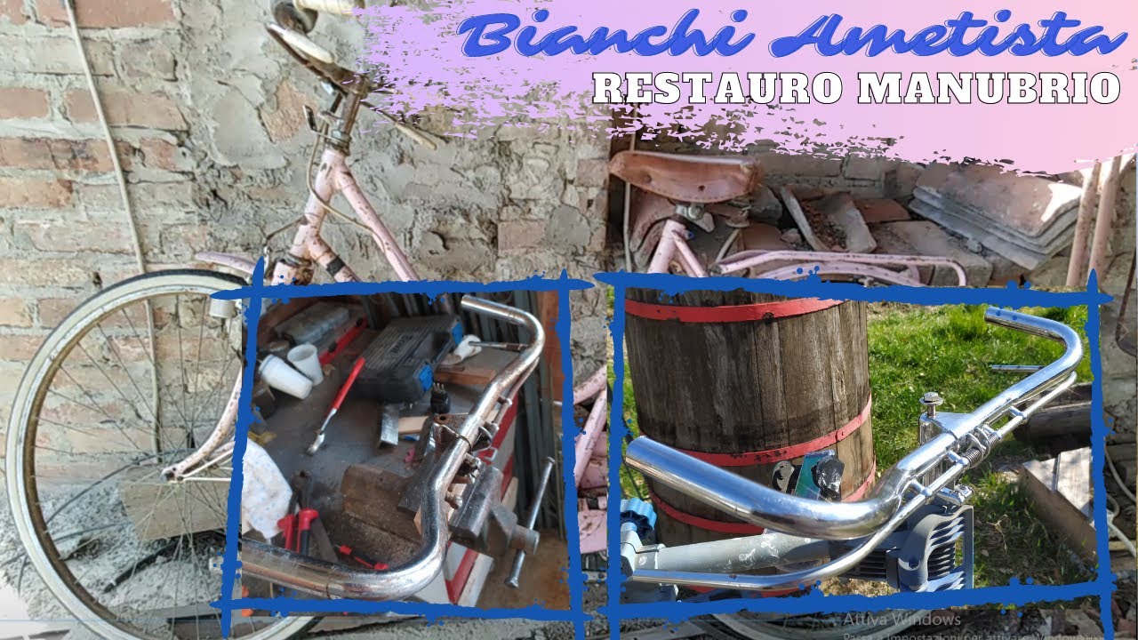 Restauro manubrio Bianchi Ametista