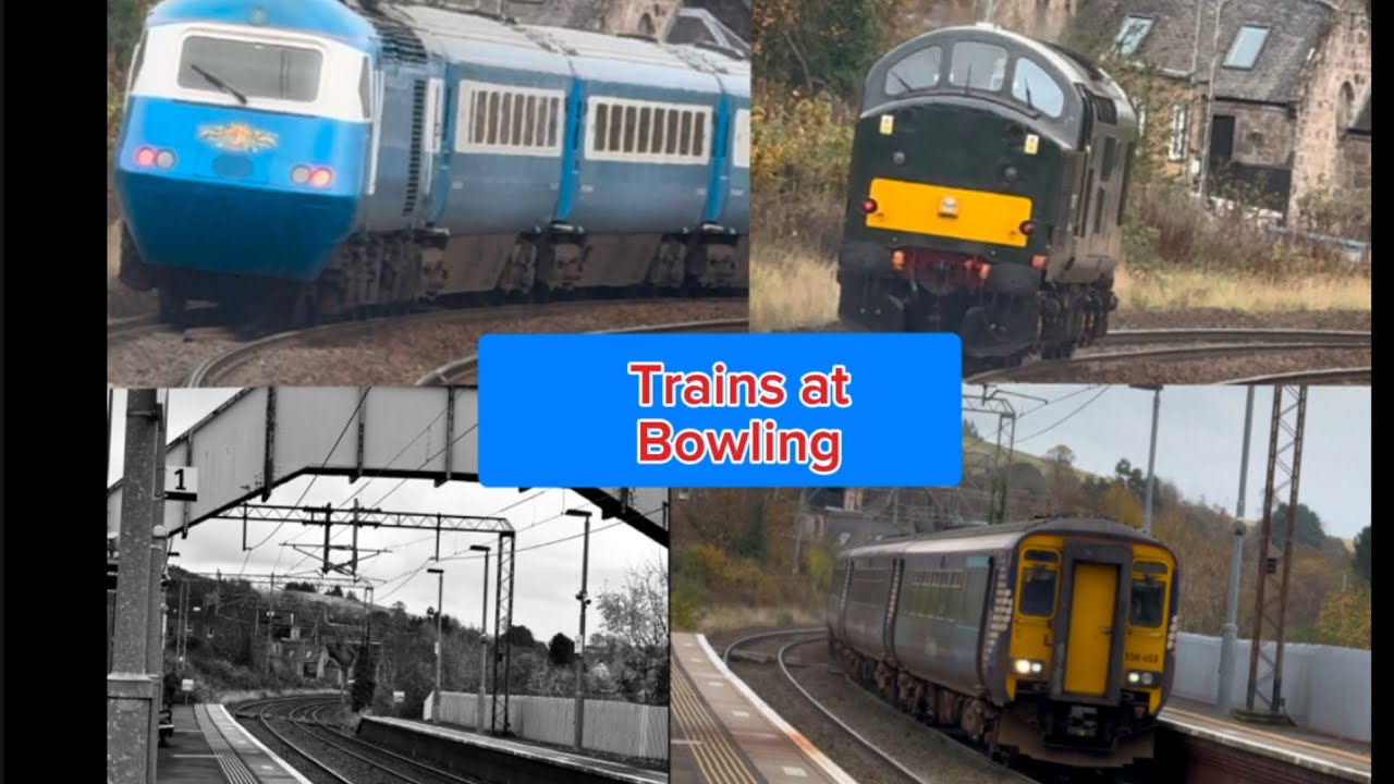 Trains at bowling ( featuring the midland Pullman and 37521)