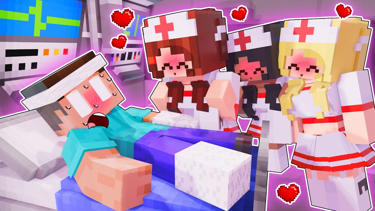 Herobrine Love Curse Hospital - Love Story Monster Mob Animation