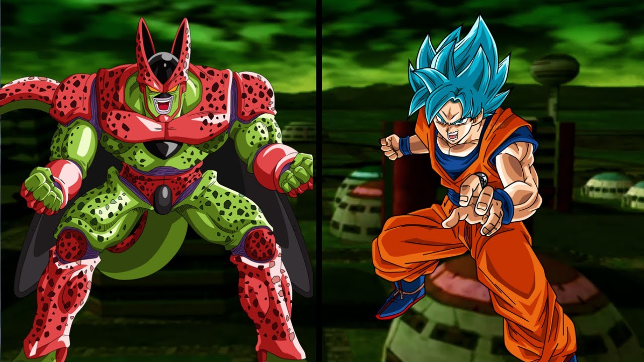 DBZ LOT: Cell Max Vs Goku SSJ Blue