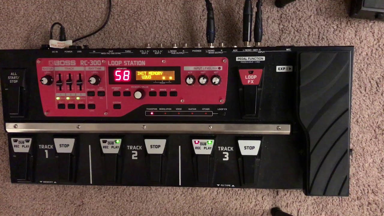 Intro to 'Blackened' by Metallica on a Boss RC-300 Loop Station