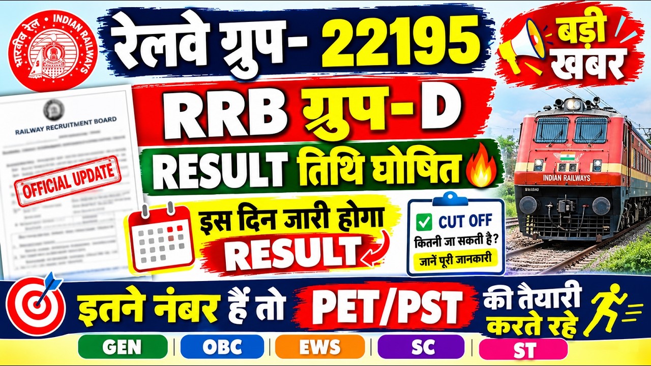 RRB GROUP-D RESULT 2026🔥 | WHEN WILL THE RRB GROUP-D 22195 RESULT BE DECLARED?
