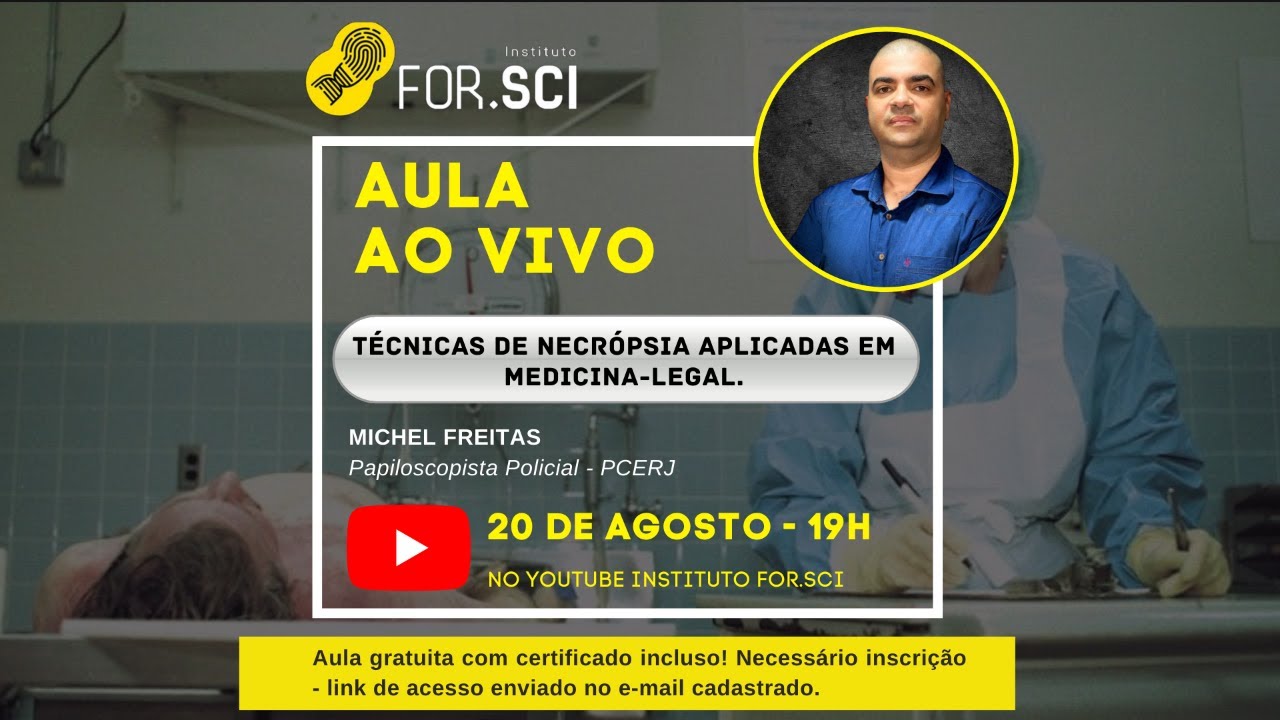 [AULA AO VIVO] TÉCNICAS DE NECROPSIA EM MEDICINA LEGAL.