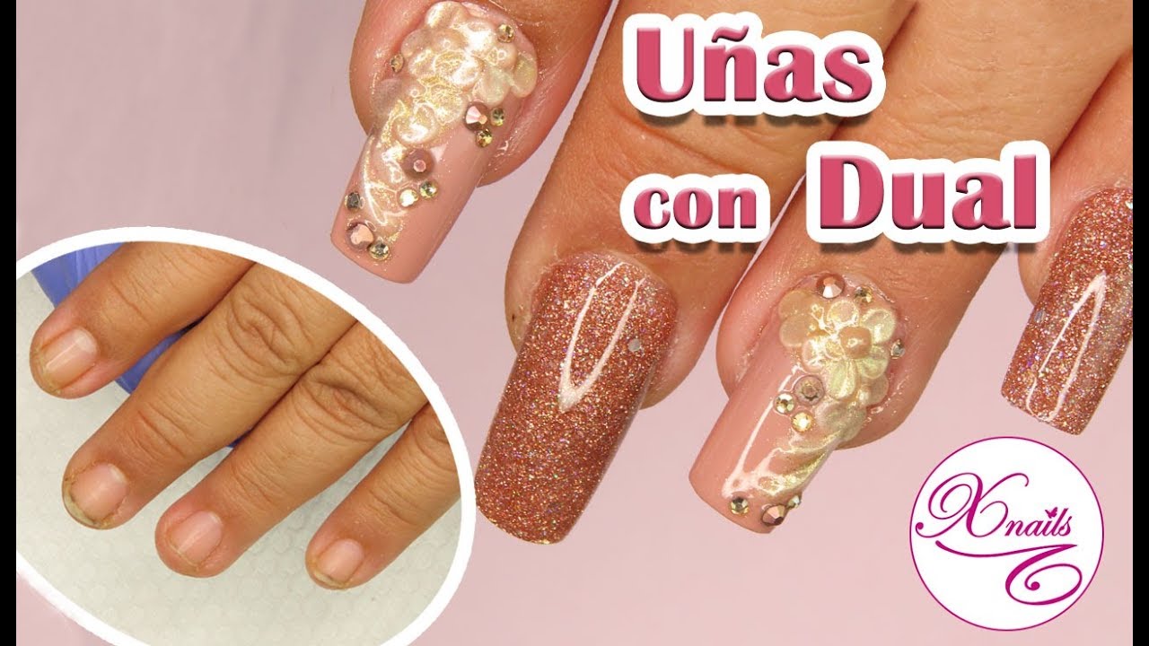 Uñas paso a paso con MOLDES DUAL 😍 desde cero en Clienta / Xnails