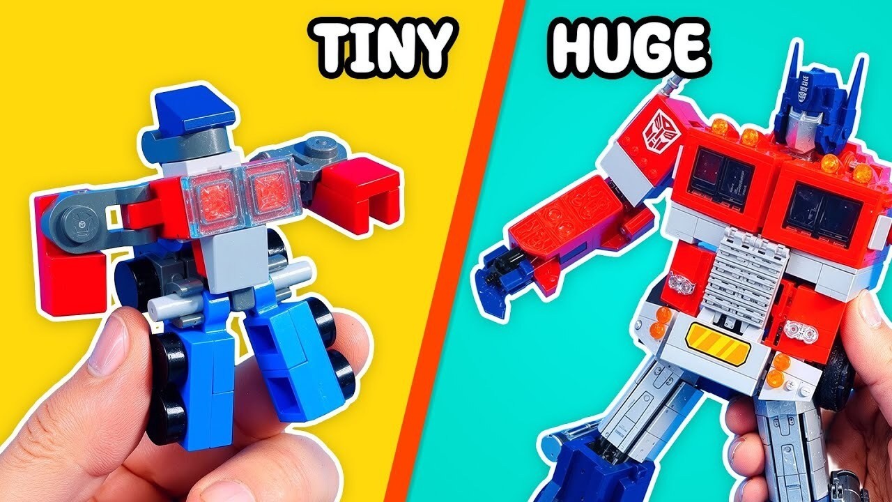 LEGO Transformers: MAŁE kontra OGROMNE!