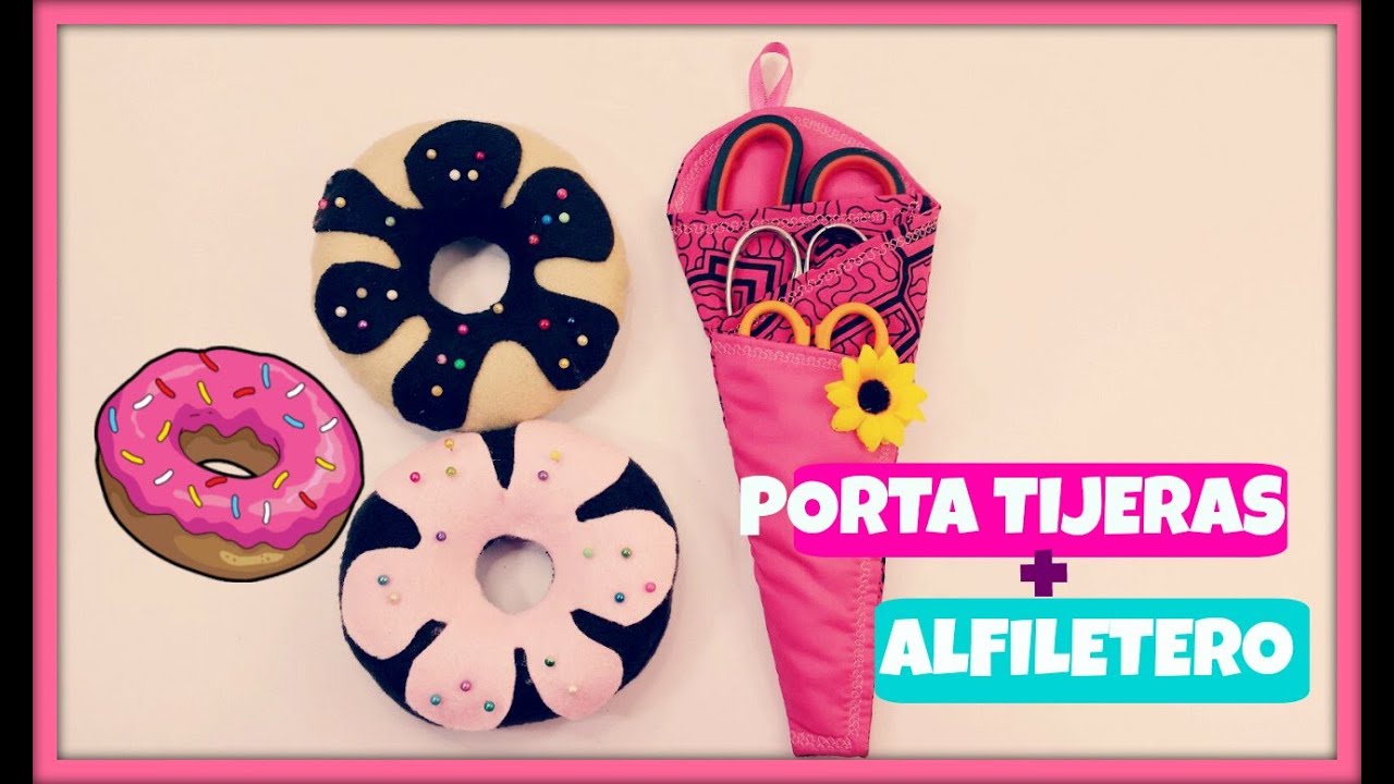 PORTA TIJERAS  Y  ALFILETERO
