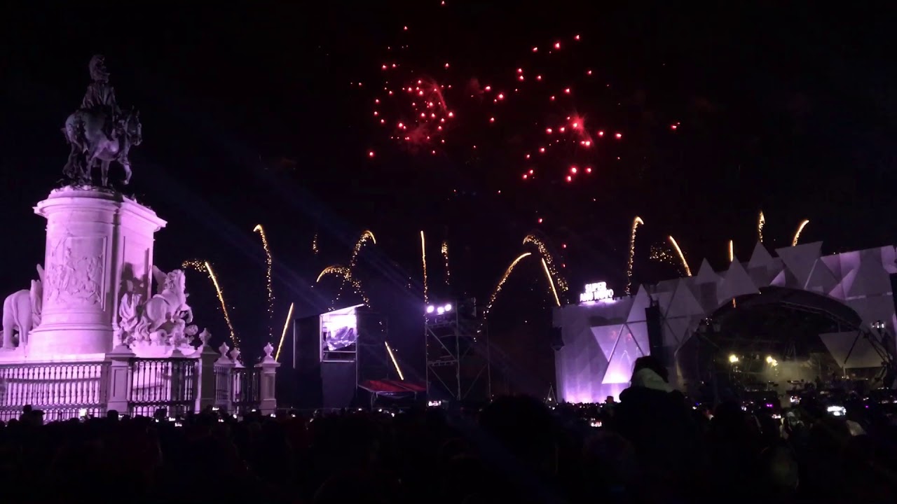 Terreiro do Paço - Fogo de artifício Completo 01/01/2018