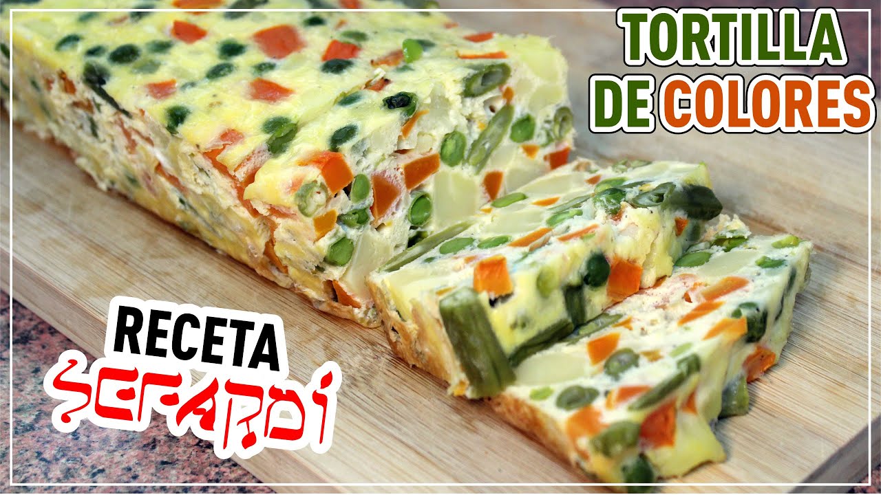 TORTILLA DE COLORES o TORTILLA DE VERDURAS AL HORNO | Fácil, rica y saludable 🥚🥕🥔