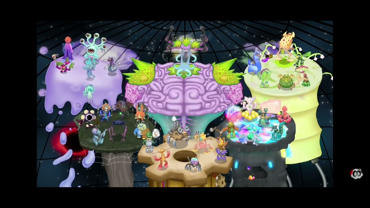 Ethereal dome with special monsters on ethereal island (Fanmade epic wubbox by Uksus9090)