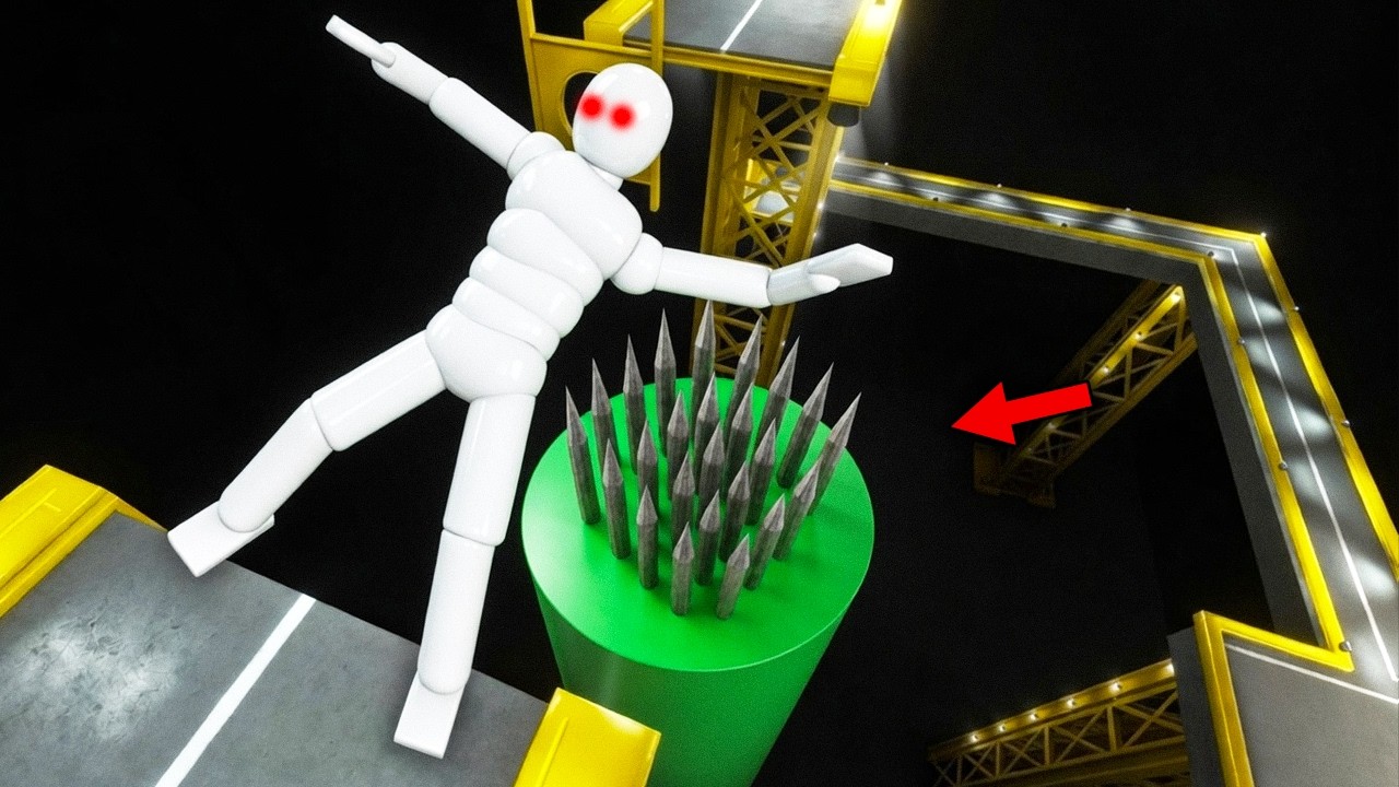Euphoria Ragdoll Physics Test: The Best NPC Falls! Experiment #17