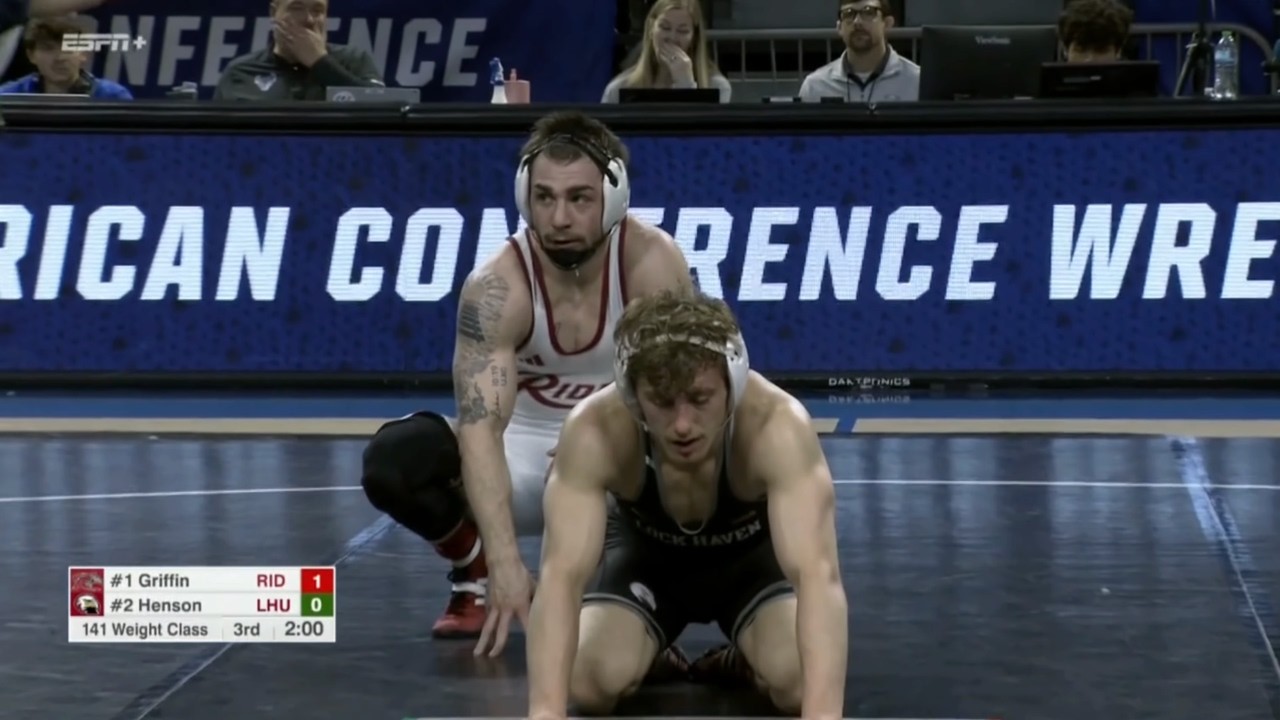 141lbs Wyatt Henson (Lock Haven) vs Elijah Griffin (Rider)