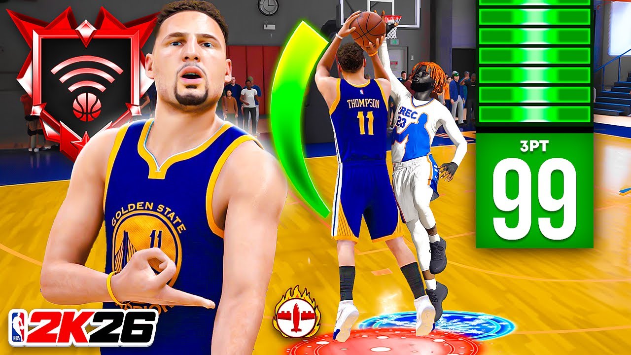 КЛЕЙ ТОМПСОН, ПРАЙМ, БИЛДИНГ + 99 3PT, НЕОСТАНОВИМ в RANDOM REC в NBA 2K26
