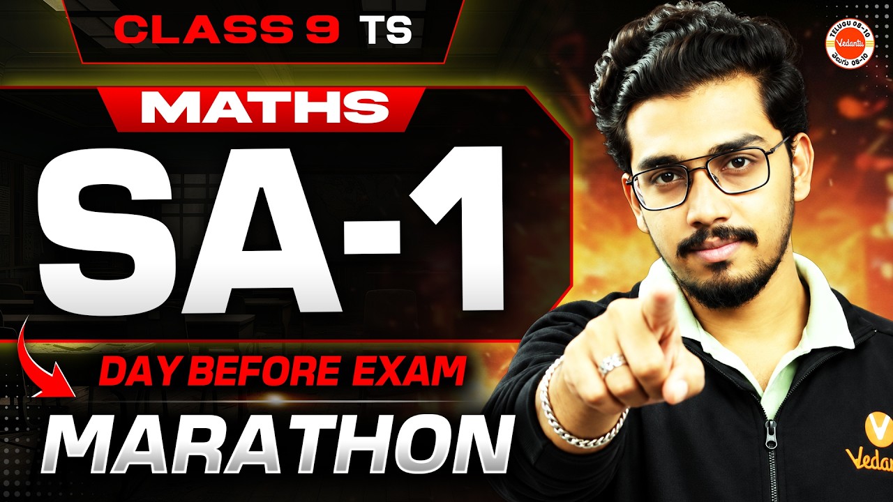 Class 9 Maths SA-1 Marathon🔥| Most Imp Questions Revision | TS Board | Rupesh Sir