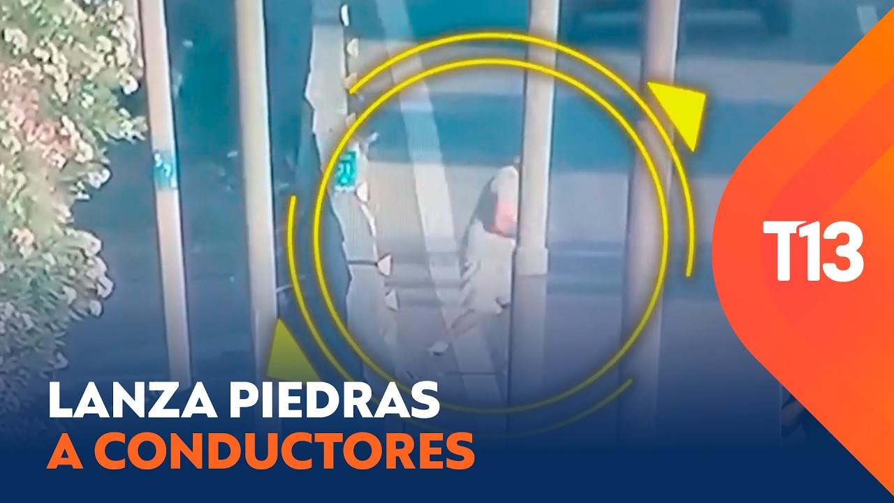 Hombre fue detenido por lanzar piedras a conductores en autopista