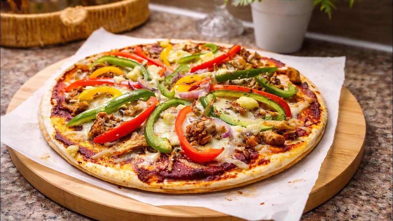 5 Minute Tortilla Pizza Recipe | Crispy & Cheesy