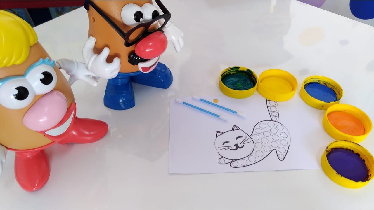 DICAS DE PONTILHISMOS -  PINTURA COM COTONETE