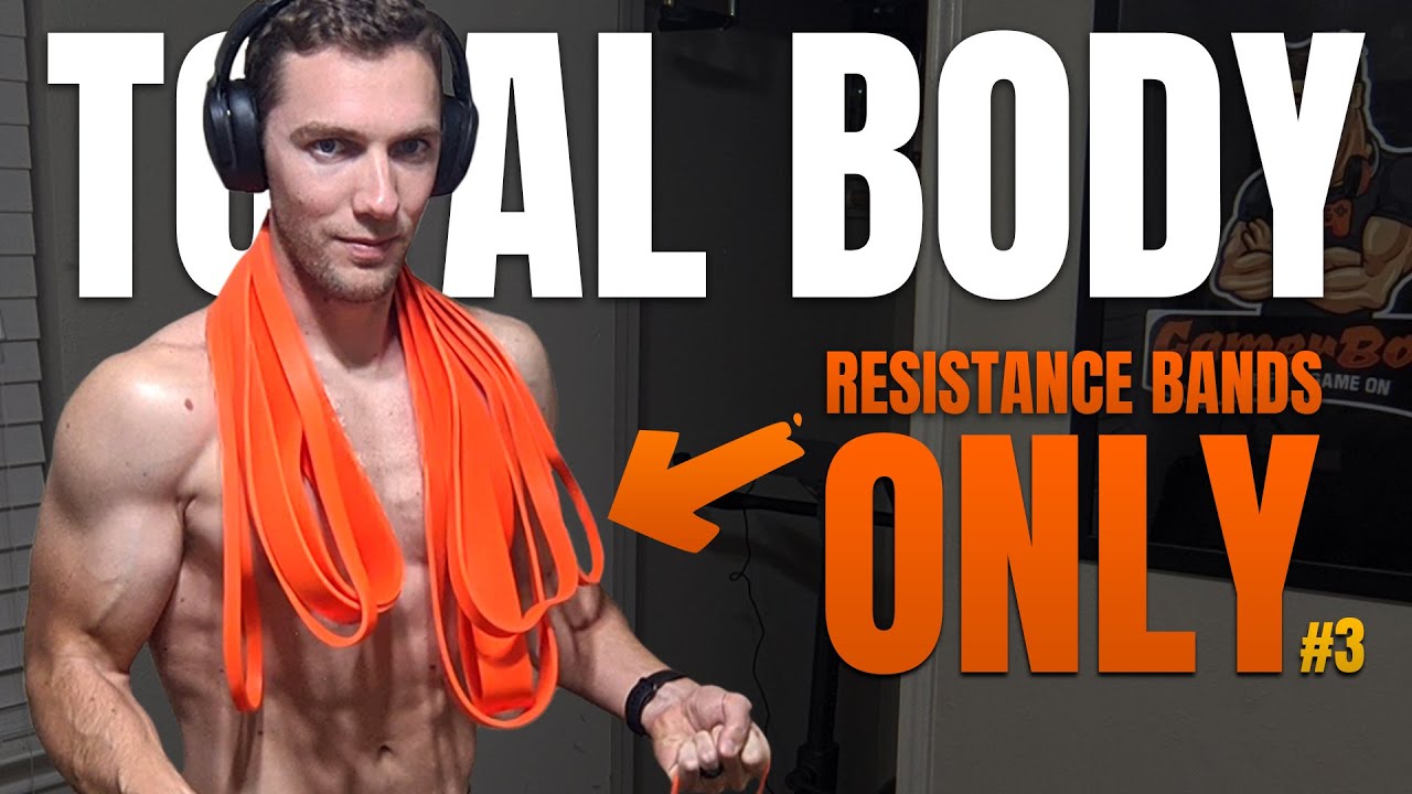 Total Body Workout (Resistance Bands ONLY!) at Home 3/3 - UnderSun Loop Bands for Muscle | GamerBody