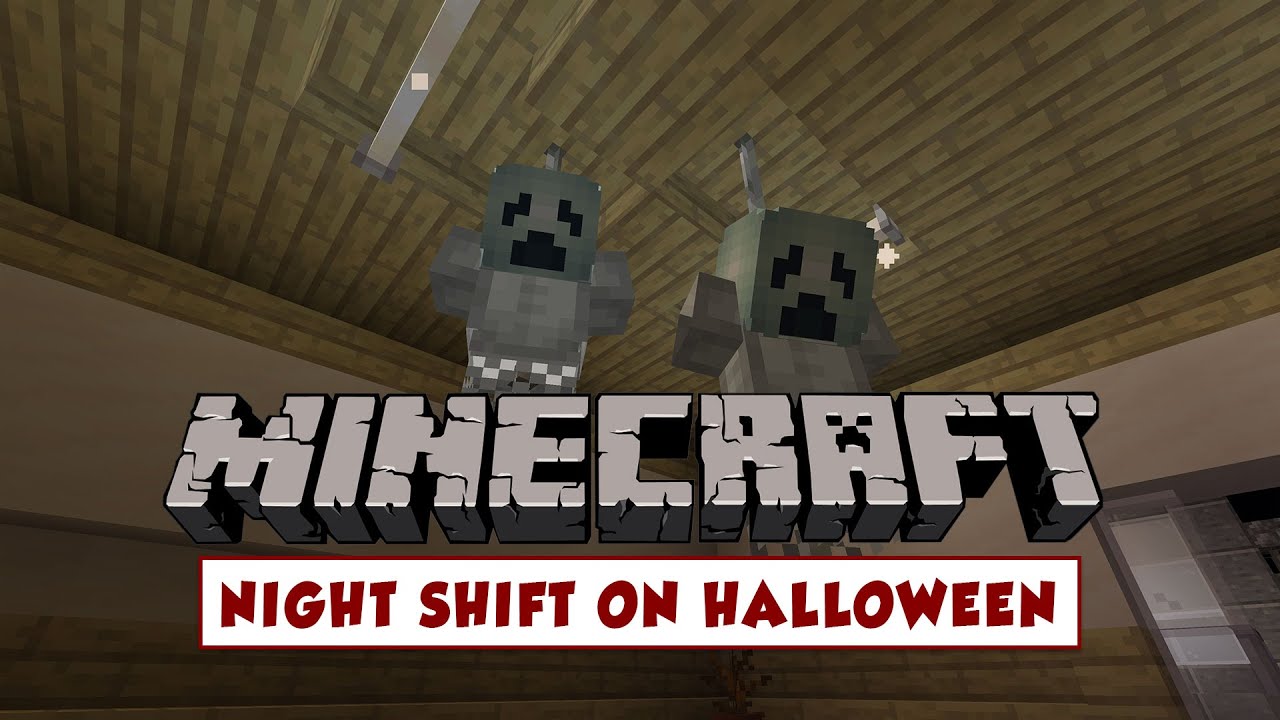 Night shift on Halloween | Minecraft