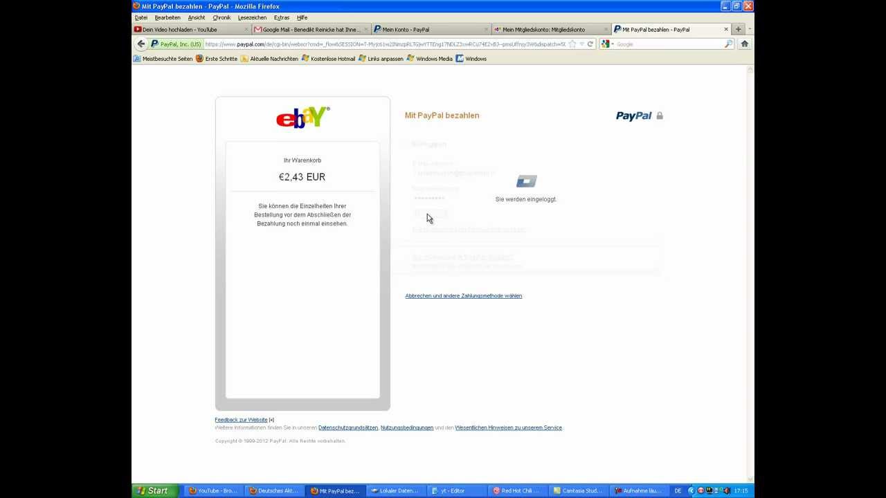 ebay: Mit PayPal bezahlen