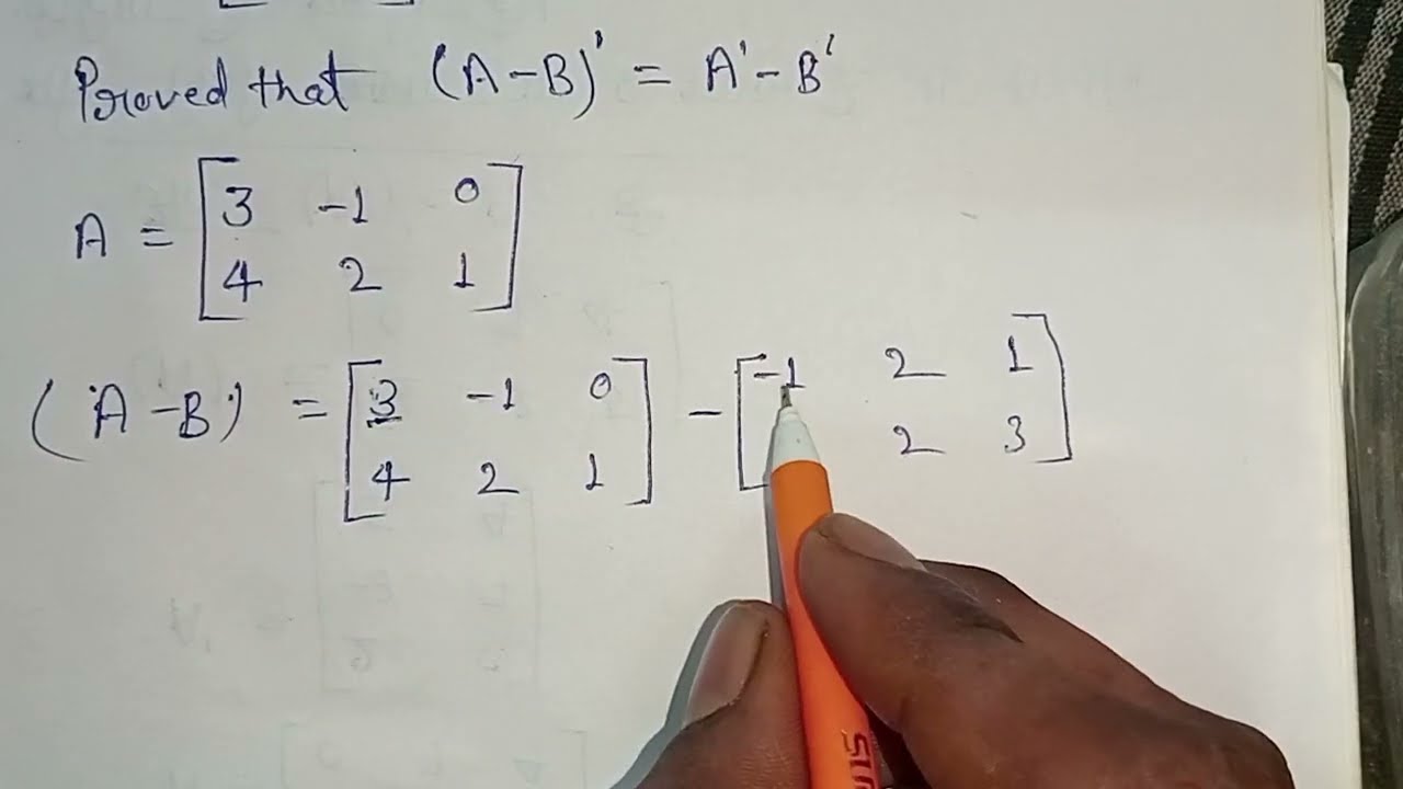 23/02/2026 ke liye Most Important questions of matrix part -2//आव्यूह class-12