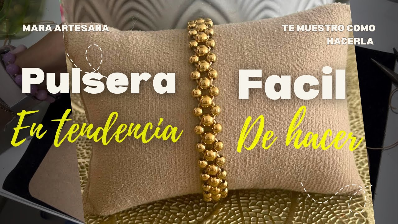 Pulsera en tendencia fácil de hacer. trending bracelet easy to make #trending #tendencia #bisuteria 