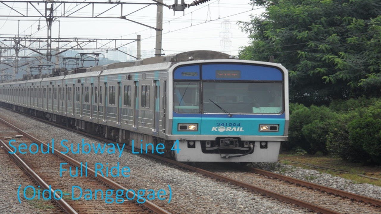 Seoul Subway Line 4 Full Ride (Oido-Danggogae) 수도권 전철 4호선 전구간 주행 (오이도-당고개)