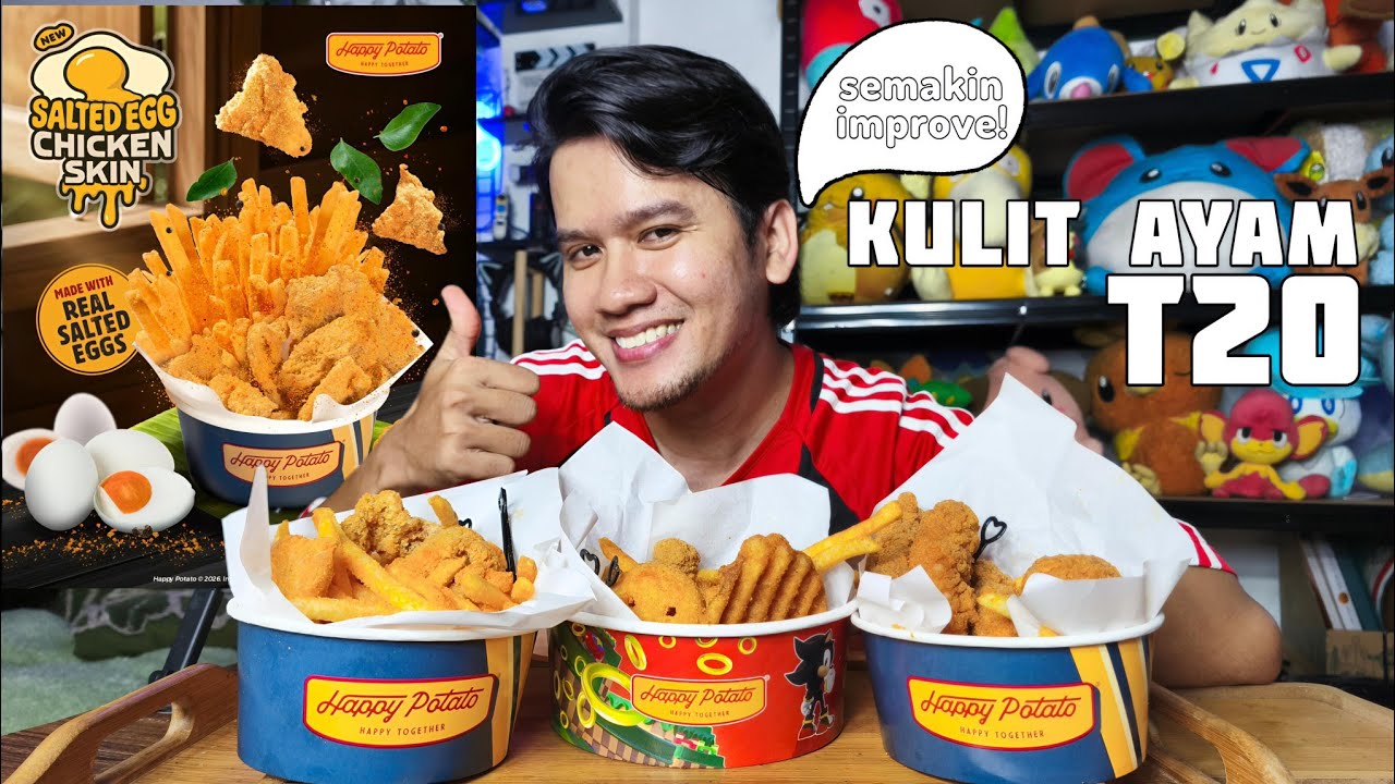 HAPPY POTATO SALTED EGGS CHICKEN SKIN | MENU BARU HAPPY POTATO EDISI FEB 2026