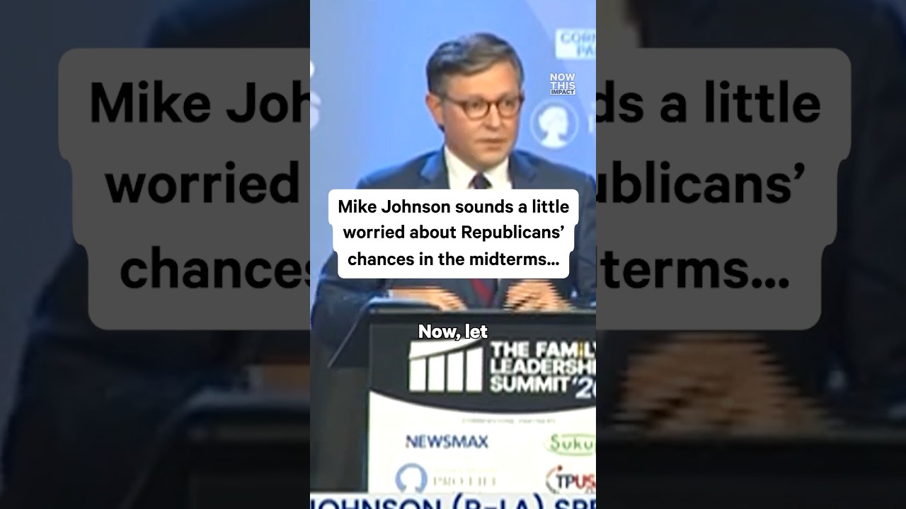 Mike Johnson seems to be worried about Republicans&rsquo; chances in the midterms
