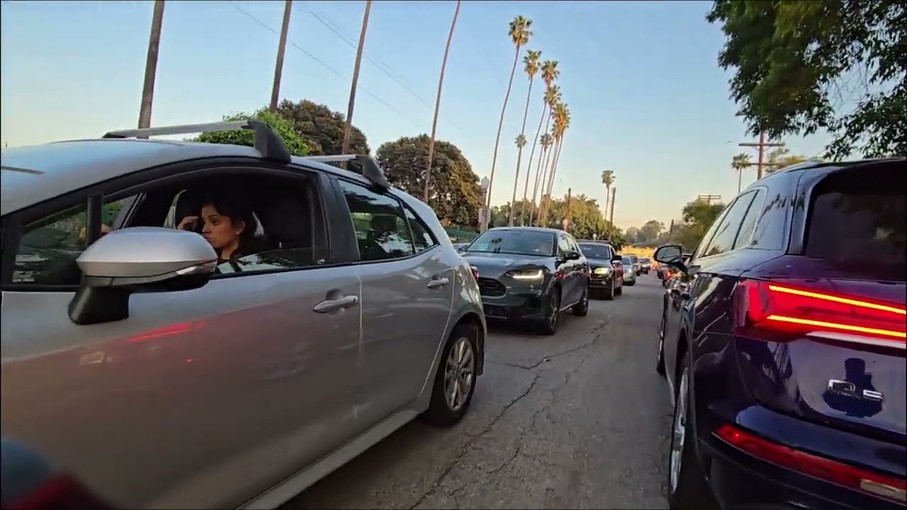 Los Angeles Traffic Hour – Lane Splitting in Los Feliz