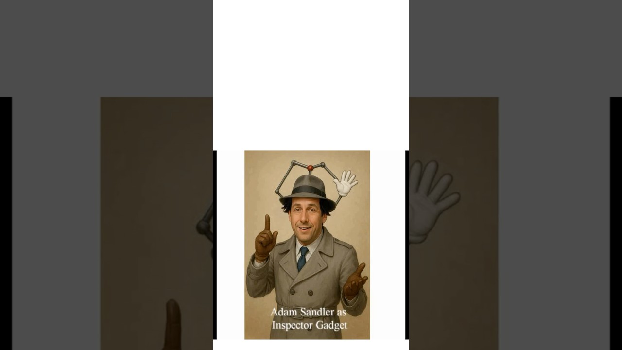 Who thinks this would be a great live action Inspector Gadget movie cast with Adam Sandler? 