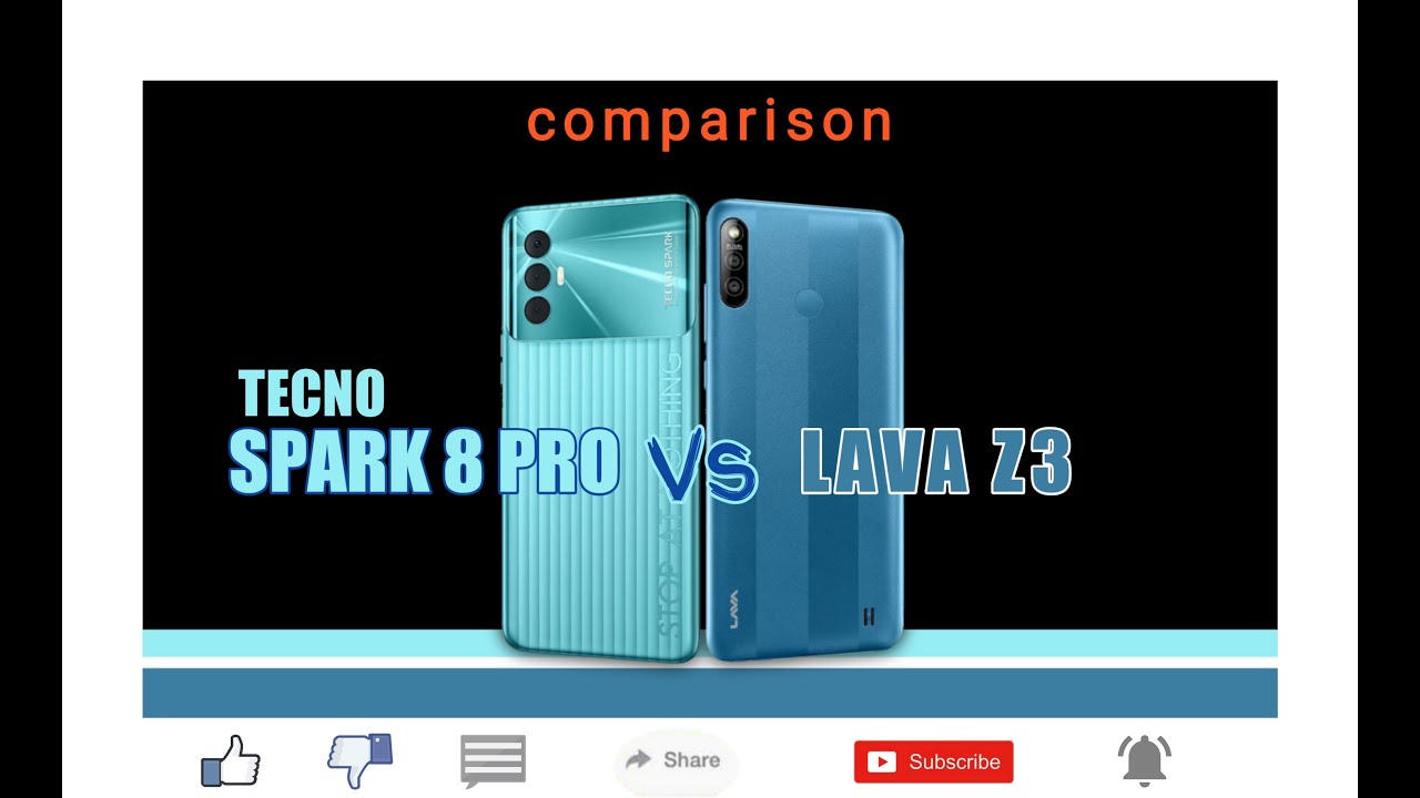 Tecno Spark 8 Pro vs Lava Z3 | comparison | SONYO tech