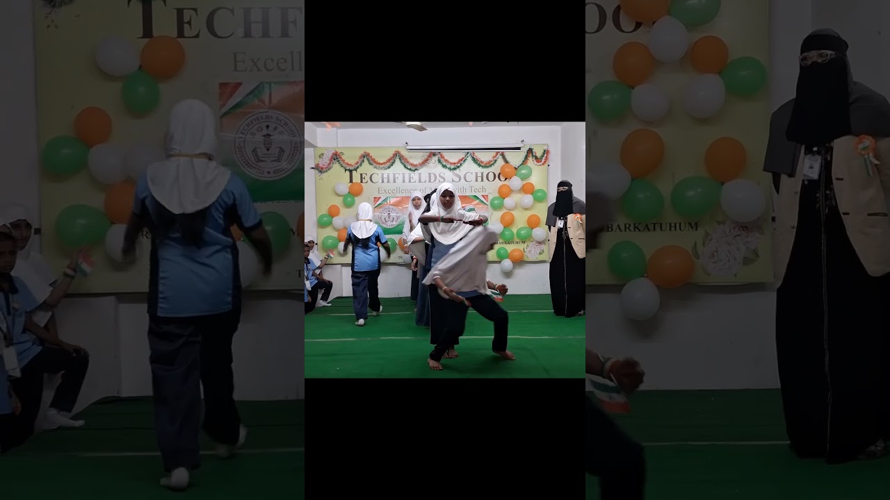 Techfields School Girls Pyramid Act | Republic Day Performance 🇮🇳