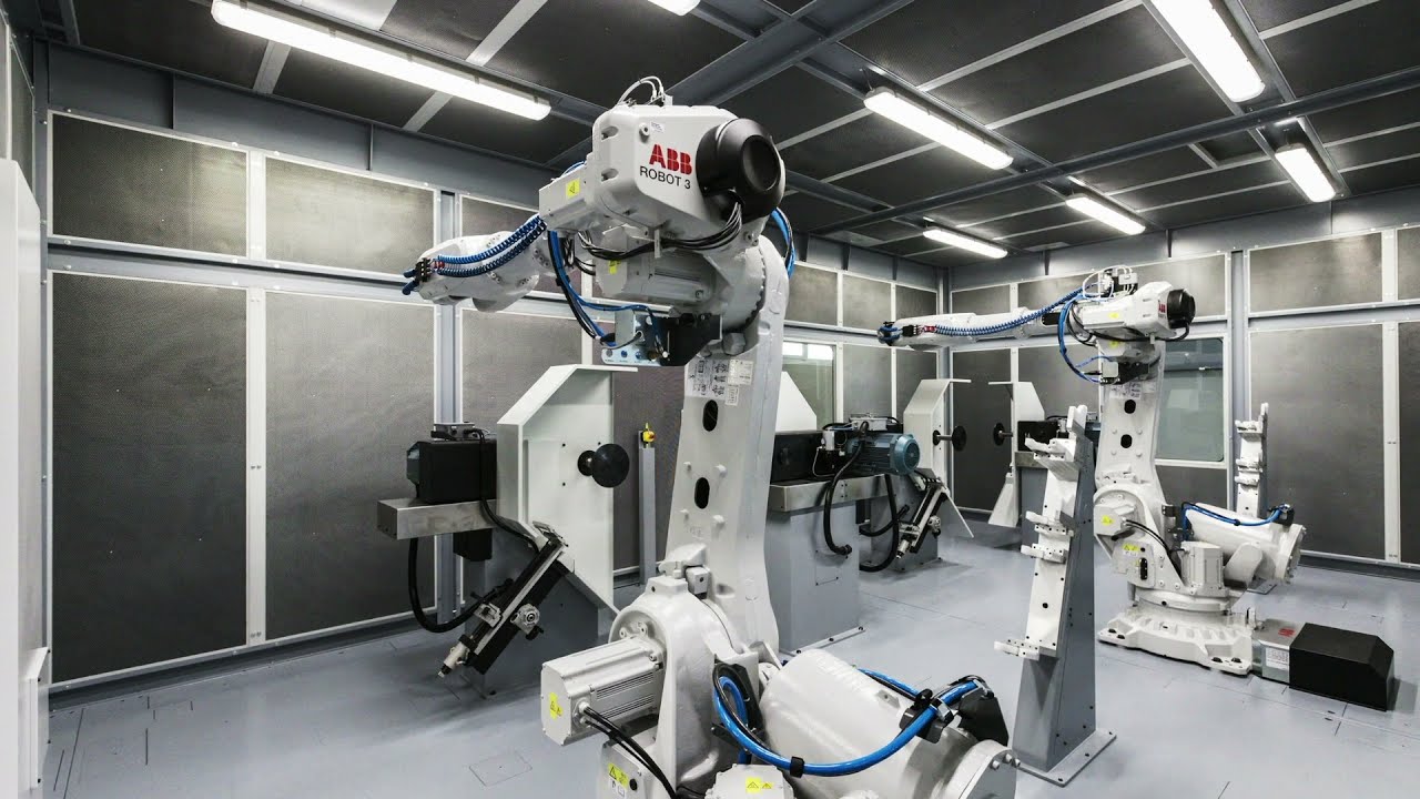 INTEC ROBOTICS MACHINE FOR SURFACE FINISHING TIMELAPSE