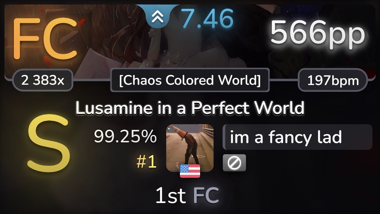7.5⭐ im a fancy lad | Kurokotei - Lusamine in a Perfect World [Chaos Colored] 99.25% (#1 566pp FC)