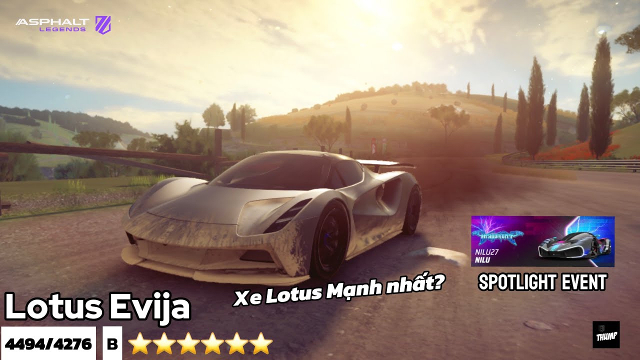 [Asphalt Legend] Lotus Evija, Hypercar điện 2000 mã lực