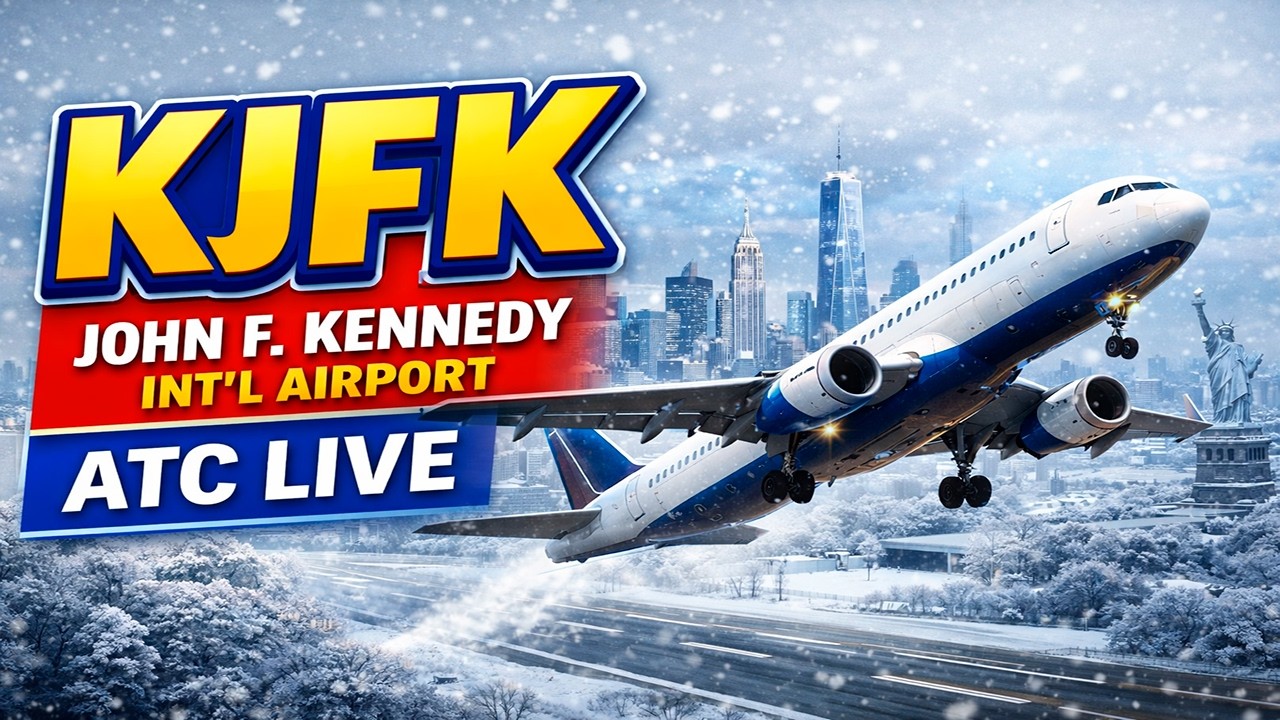 New York - John F. Kennedy International Airport LIVE Air Traffic Control Tower