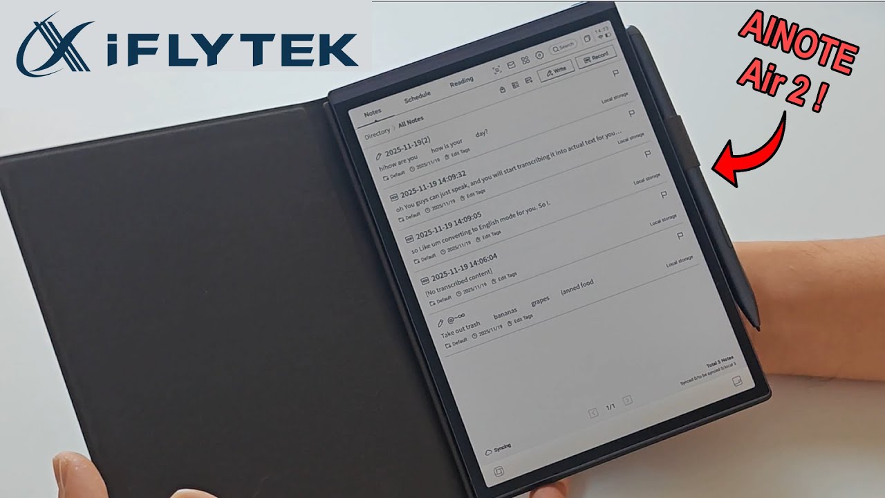 Обзор iFLYTEK AINOTE Air 2: планшет с электронными чернилами и искусственным интеллектом для заме...