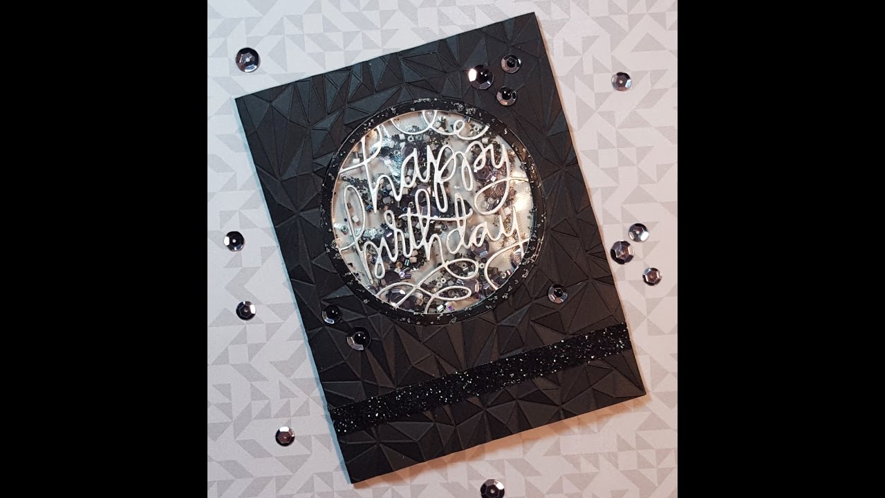 Black On Black Masculine Birthday Card