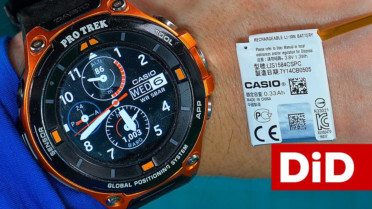 Casio Protrek WSD-F20 / F30 - Battery replacement