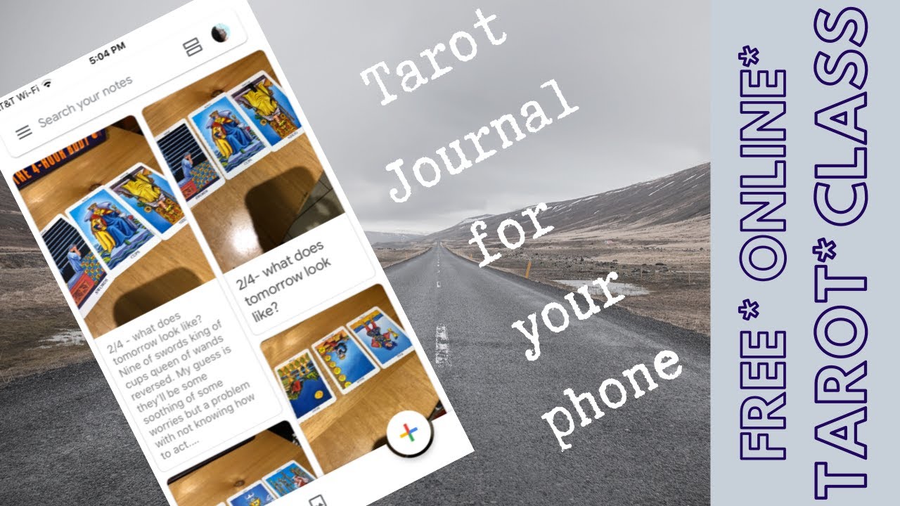 Tarot Journal for Beginners -- use your phone!